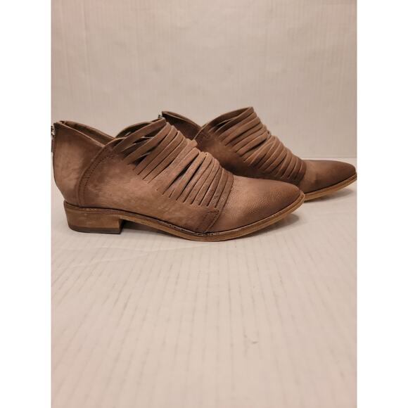 Free People Lost Valley Ankle Booties Size 39/9 Bohemian Festival Strappy Hippie - Picture 3 of 11